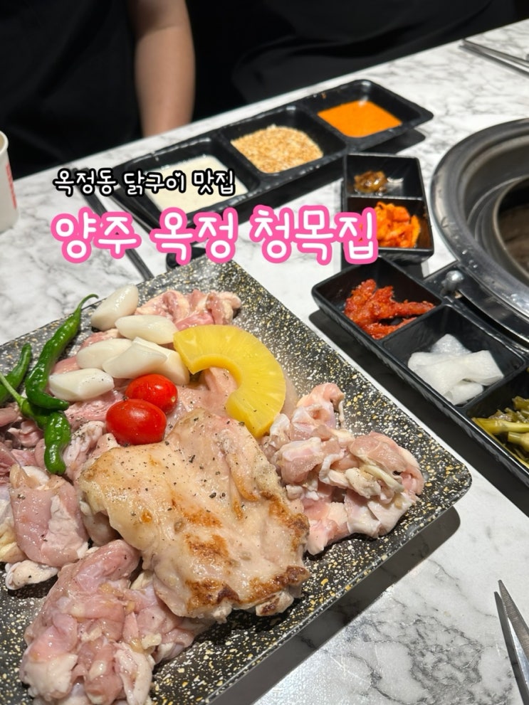  양주 청목집_옥정동 숯불 닭구이 맛집
