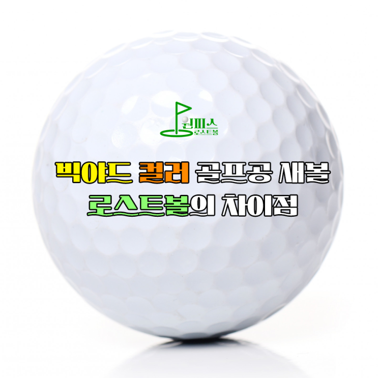  빅야드 컬러 골프공 새볼 로스트볼의 차이점