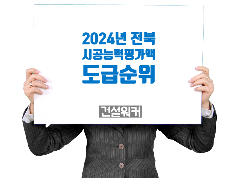 2024년도 전북 시공능력평가: 신성건설·계성건설·군장종합건설 순