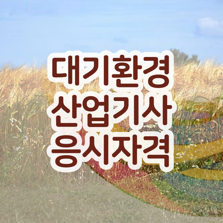  대기환경산업기사 시험응시조건 독학으로 반 년만에 준비한 팁