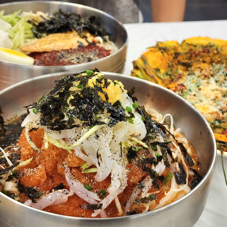  시원한 냉칼국수 마포칼국수 공덕역 마포역 맛집 칼국수