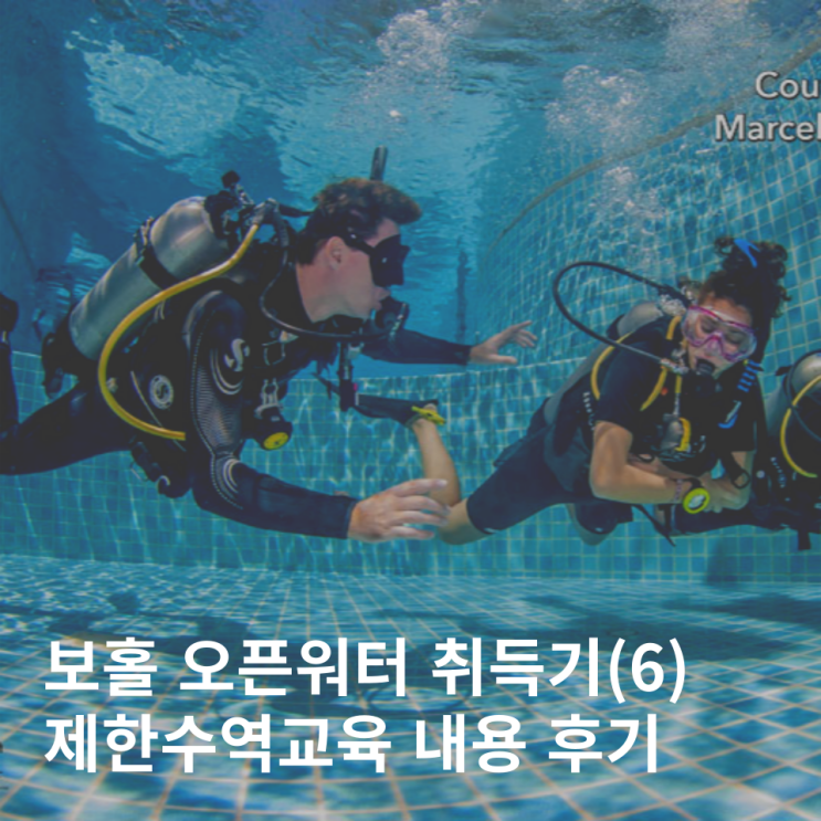  필리핀 보홀 스쿠버다이빙 오픈워터 제한수역 교육 후기(6)