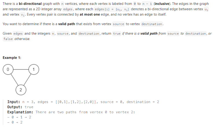  JAVA_LeetCode 1971_Find if Path Exists in Graph