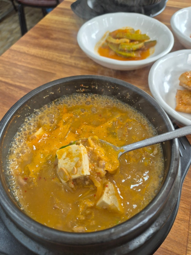  인천국제성모병원 맛집 꿀먹새 감자탕 청국장 정식 추천