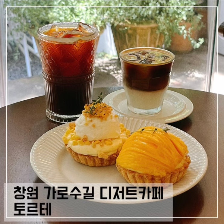  창원 가로수길 디저트 카페 토르테; 파이 케이크 맛집