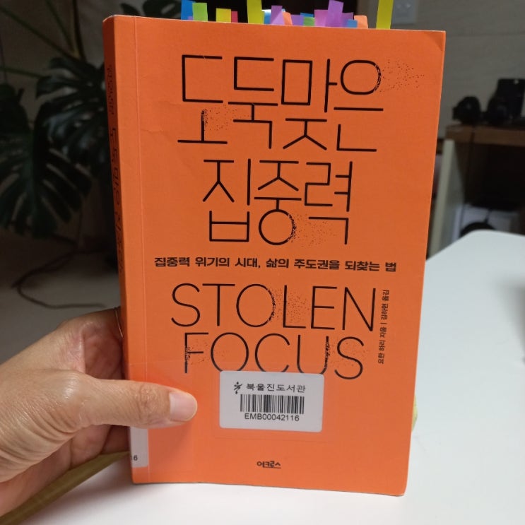  두번째 리뷰 도둑맞은 집중력 STOLEN FOCUS 요한 하리 지음