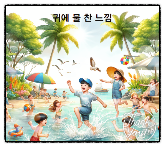  귀에 물찬 느낌 귀에 물 빼는 법