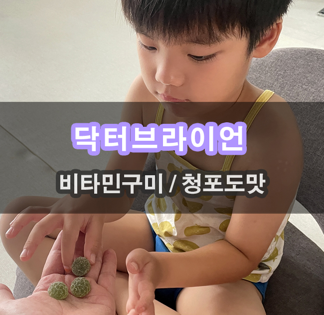  닥터브라이언 비타민구미 청포도맛이라서 아이들도 좋아해요