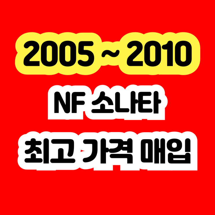  2007년 2008년 NF소나타 폐차보다 판매 추천드립니다.