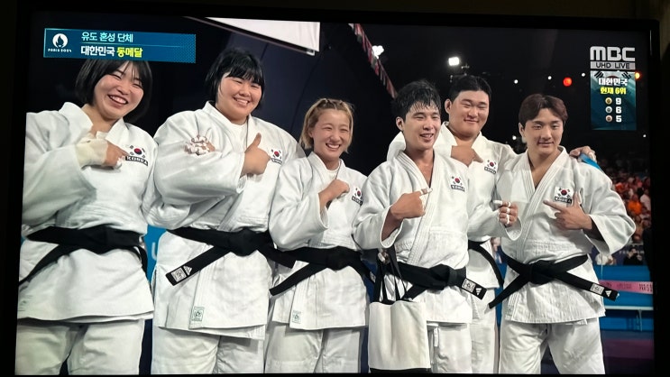 2024 파리 올림픽 한국 <b>유도</b> <b>혼성</b>단체전 값진 <b>동메달</b> 쾌거... 