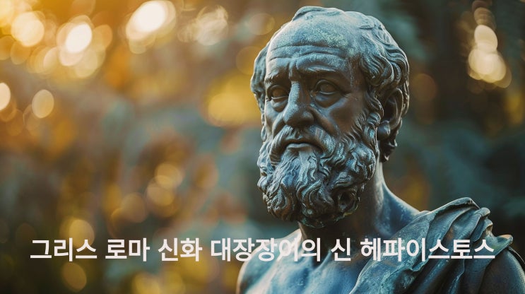  그리스 로마 신화 중, 대장장이의 신 헤파이스토스의 이야기에 대해서 알아보아요~~