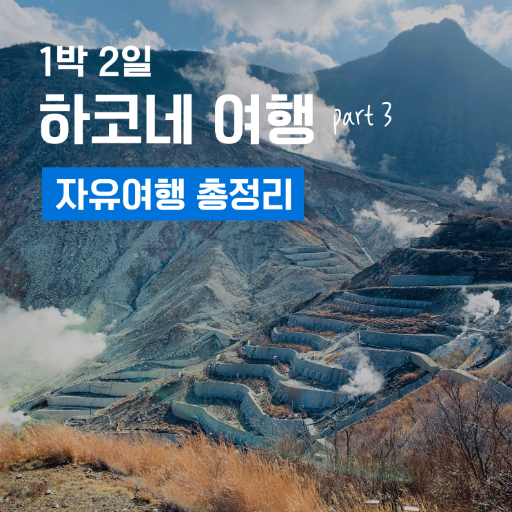  1박 2일 하코네 온천 여행 3 - 하코네 자유여행 일정, 하코네 프리패스, 오와쿠다니