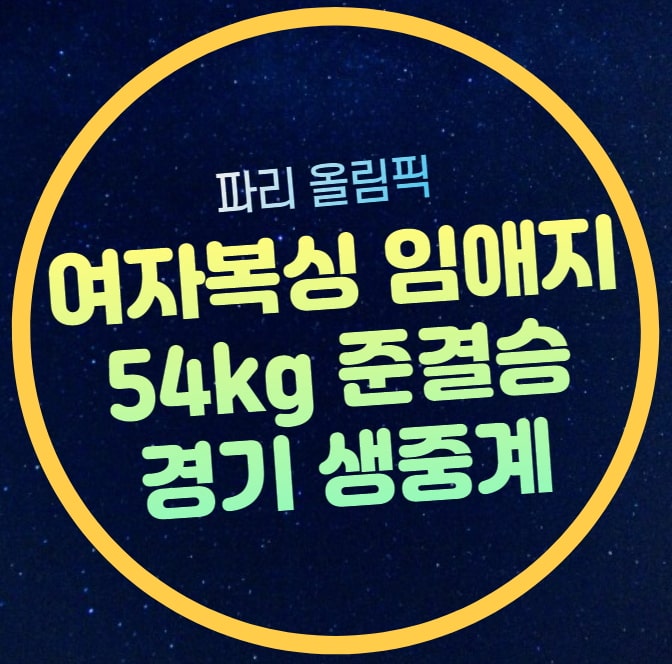 올림픽 복싱 임애지 아크바스 4강전 중계 권투 여자복싱 준결승 시....