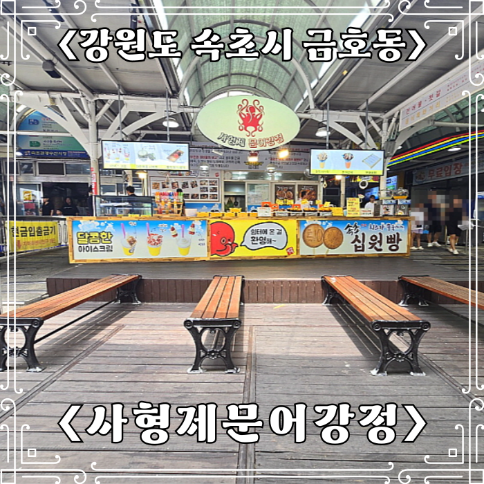  속초 중앙시장 문어강정 맛집 사형제문어강정