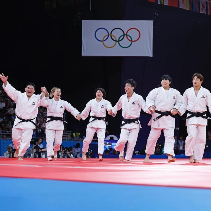 <b>유도</b> <b>혼성</b> 단체전 파이널 <b>동메달</b> 결정전 독일 순위 안바울... 