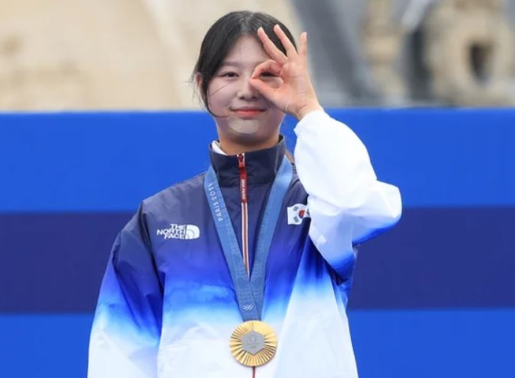 여자 <b>양궁 개인전</b> 임시현 금메달 최초 3관왕 바늘구멍 세리머니