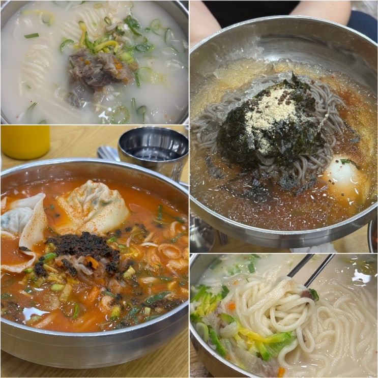  가산 점심 명동곰국시 봉평막국수 4종류 먹방 가디 점심