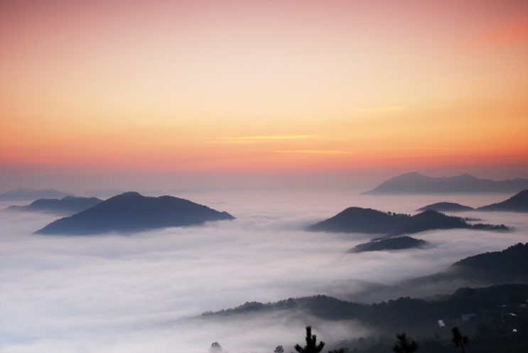  雲海 구름 바다, 일출