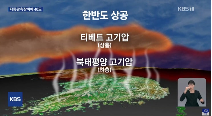 <b>강한 소나기</b>! 어제 여주 40도 서울강남 38도! 91-94W... 