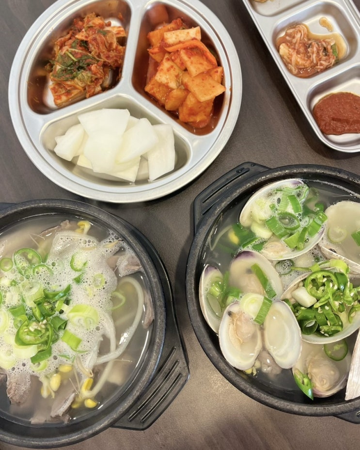  [여수 이순신광장 맛집] 여수 광장국밥 아침식사맛집 바지락돼지국밥 돼지국밥 고기왕만두