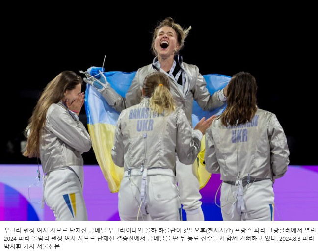 한국 꺾고 첫 <b>금메달</b>, <b>우크라</b> ‘눈물’…“러시아가 죽인 <b>선수</b>... 