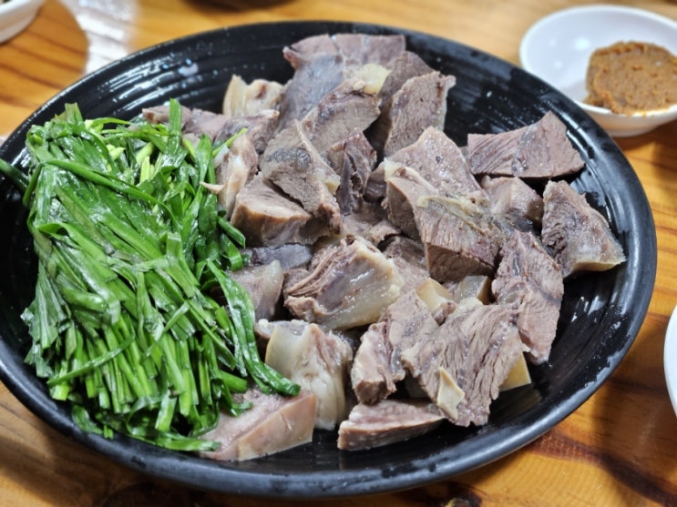  경북 포항 죽도시장 백년가게 맛집 한우소머리곰탕 수육, 장기식당 내돈내산