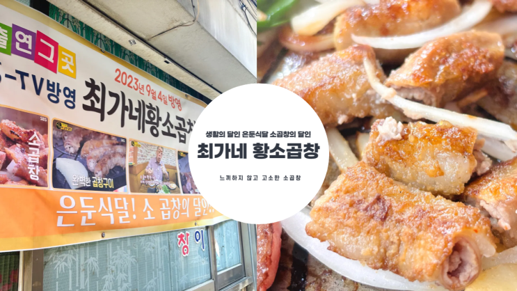  생활의 달인 은둔식달 최가네 황소곱창 곱이 가득한 고소한 인생 곱창 종로3가 곱창 맛집 추천