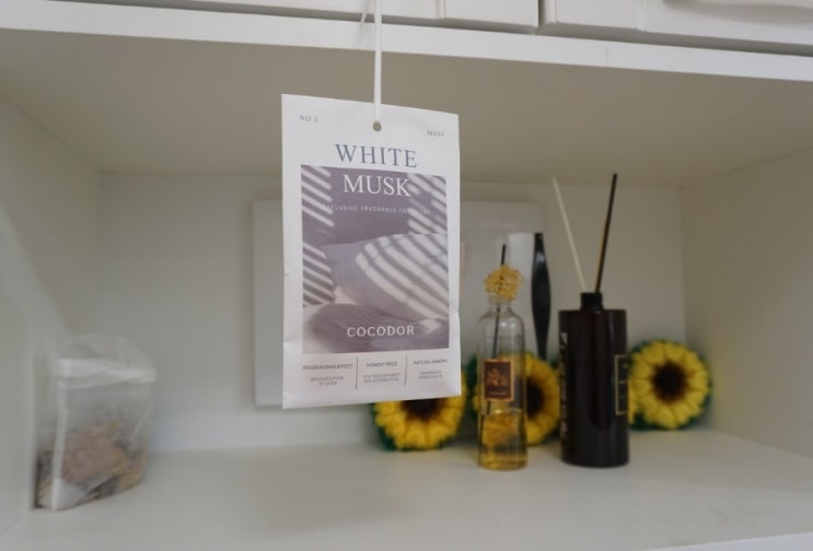  코코도르 샤쉐 white floral 화이트 플로럴 방향제 세트 옷장 차량용 탈취 방향제