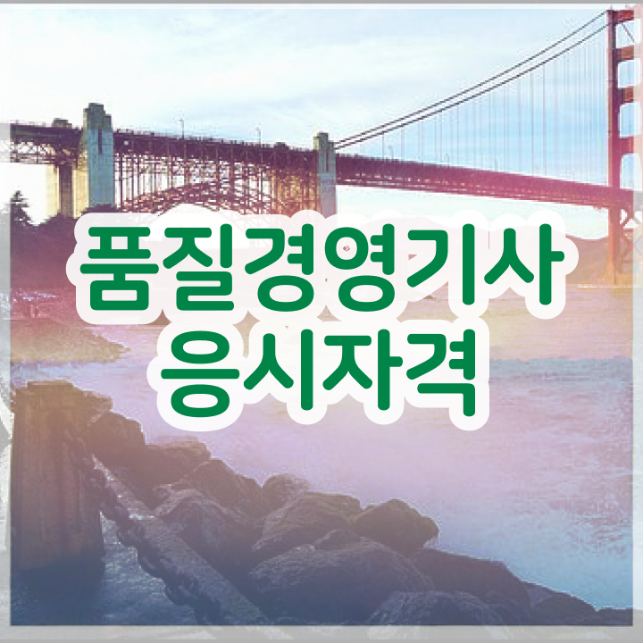  품질관리자격증 품질경영기사 응시조건 독학으로 반 년만에 준비한 팁