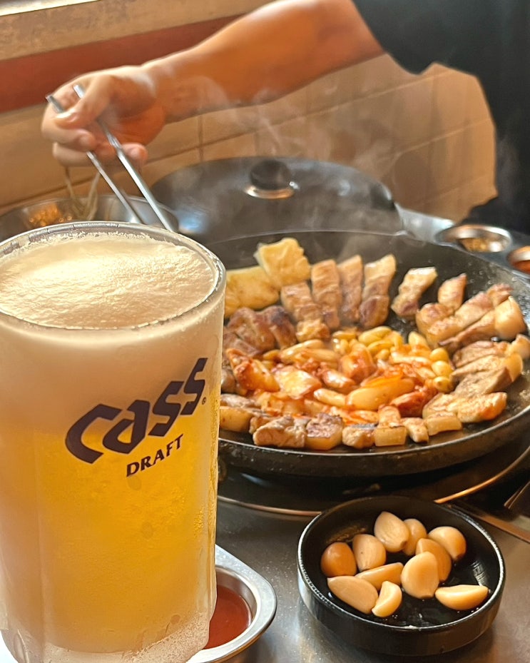  부산대 고기집 '시골통돼지볶음' 통돼지한근 김치찌개 맛있는 가성비 밥집