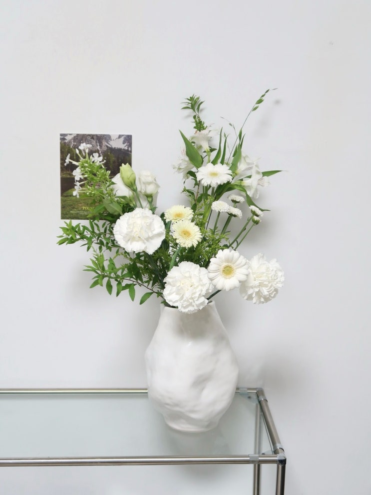  꽃다발 화병 l 시유하다 커브 베이스 curve vase