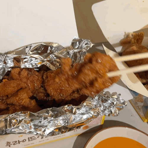  성내동 치킨 '후라이드참잘하는집 성내둔촌점'에서 순살 반반 맵달킹 먹었어요!