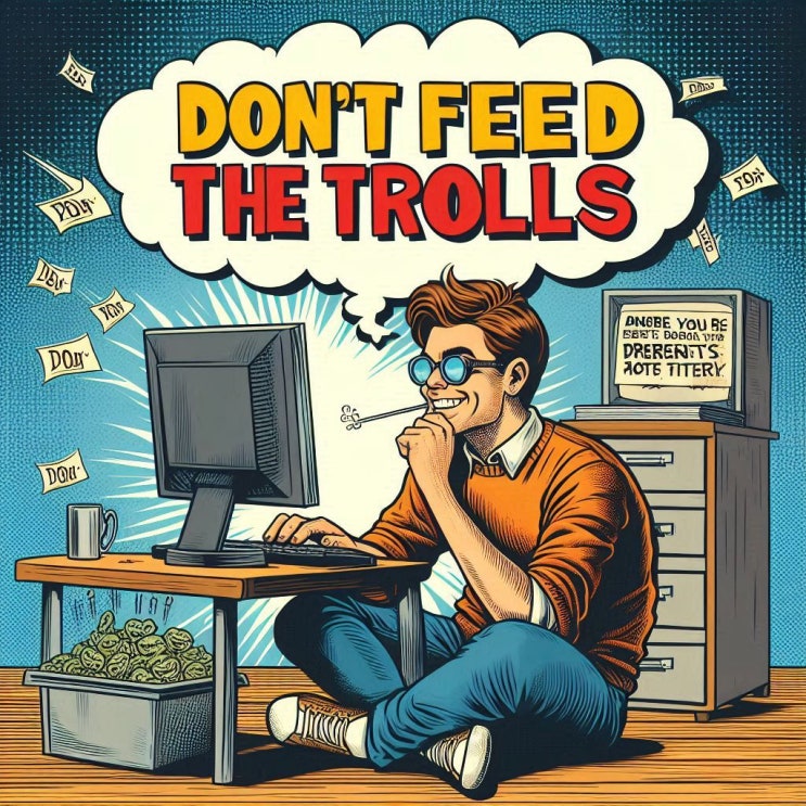  Don't feed the trolls 트롤에게 반응하지 마세요, troll 의 유래