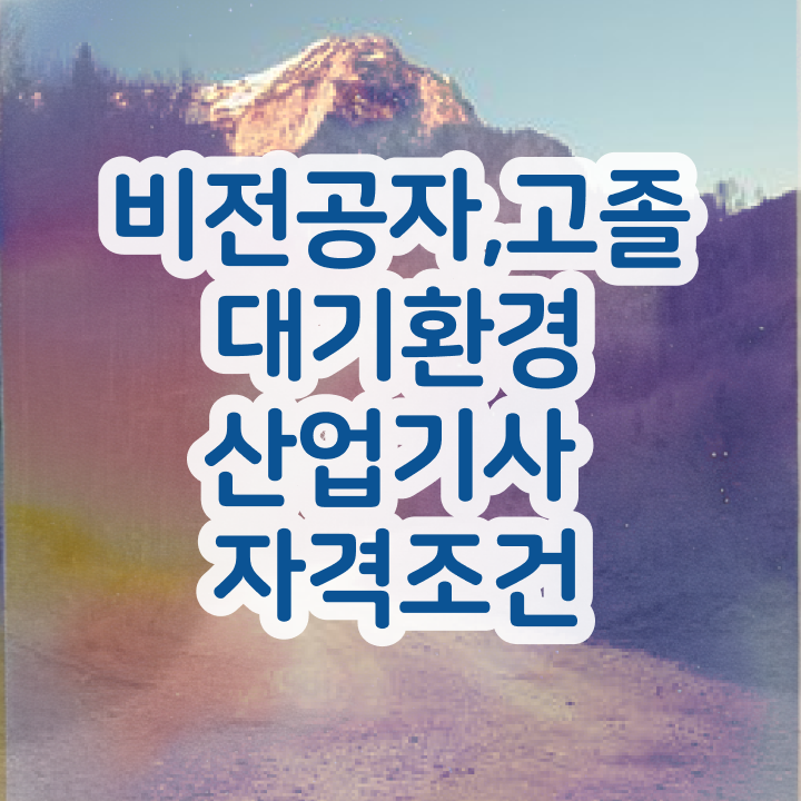  대기환경산업기사 응시자격 인강만 듣고 5개월 만에 완료한 후기
