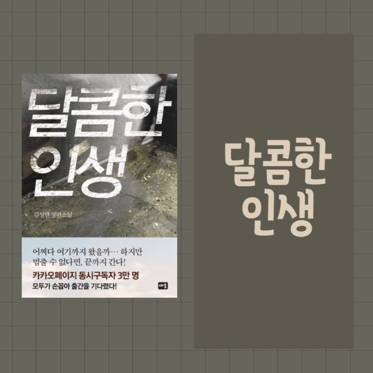 달콤한 인생 l 김성한 l 스릴러소설 l 카카오페이지