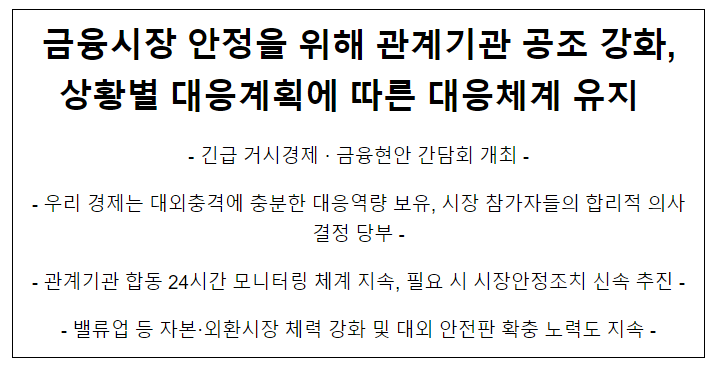 거시경제·금융현안 간담회 개최 거시경제·금융현안 간담회 개최