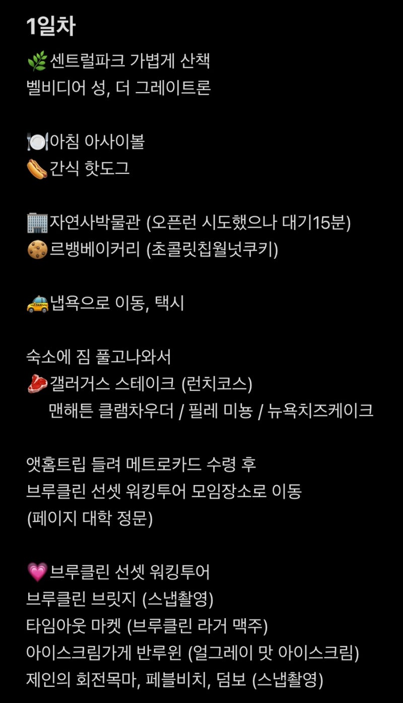 NYC 여행에세이] 뉴욕 1일차 : 설레는 마음 안고 인천 공항으로, 12시간이 넘는 첫 장거리 직항과 꿈에 그리던 센트럴 파크 :  네이버 블로그