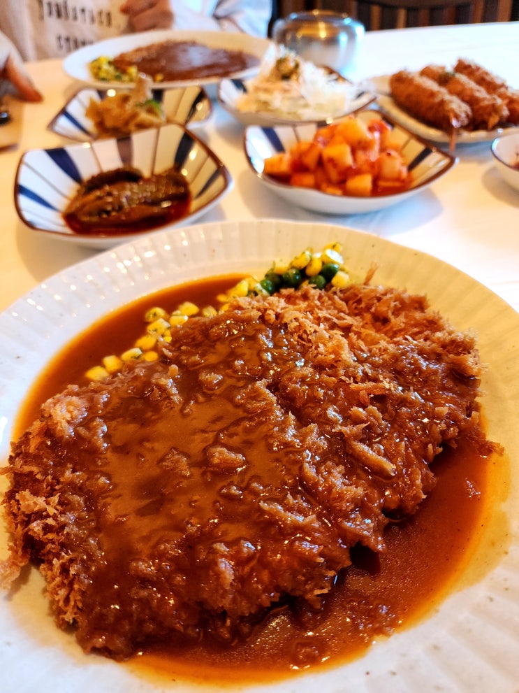  포항 신광온천 맛집 바삭한 등심 돈까스와 함께 나오는 백반 나성식당