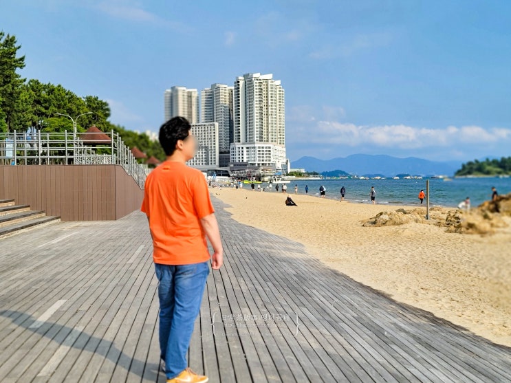  여수 웅천 해수욕장 해변공원 주차장 관광지