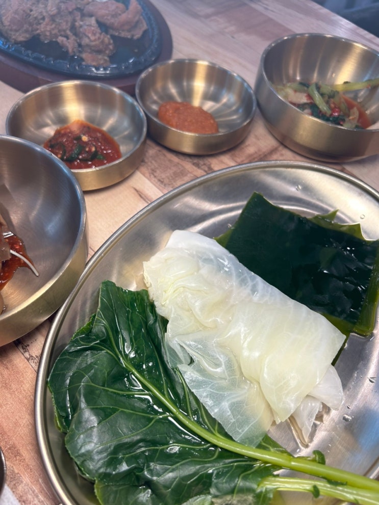  울산 성안동 청국장 쌈밥 하하보리밥 9000원