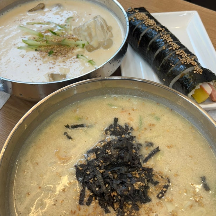  부평 청천동 맛집 명가 손만두 들깨칼국수 콩국수