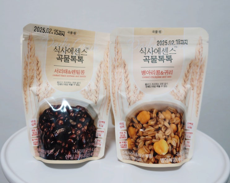  곡물:원 곡물톡톡 섭취 후기 / 단백질 챙길 수 있는 간편식 추천️