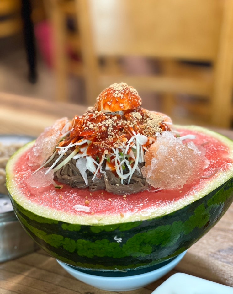  인천 이색맛집! 풍자 또간집 일미화평동냉면 수박냉면