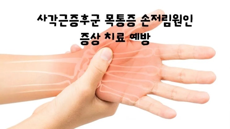  사각근증후군 목통증 손저림 원인 치료 예방