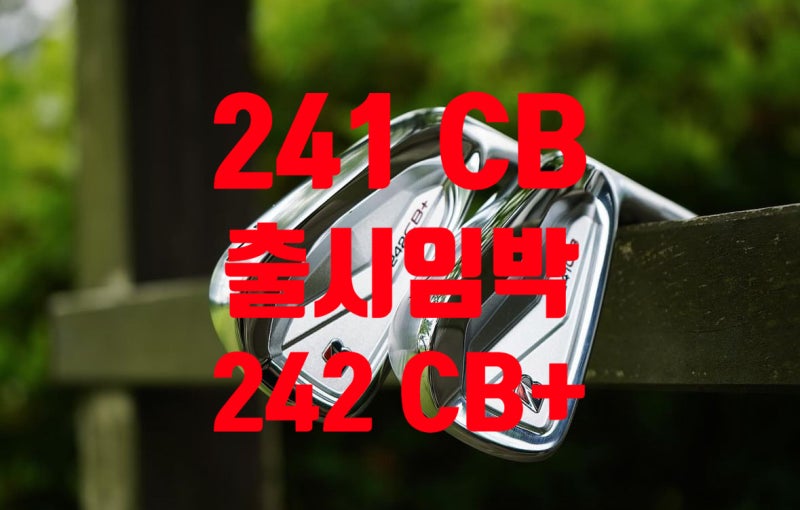 고진영 아이언 브리지스톤 신형 투어 B 시리즈 241CB 242CB+ 출시 스케줄 외형 미리 보기