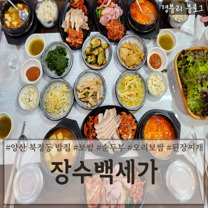 양산 북정동 밥집 보쌈 순두부 맛집 북정동점심추천 '장수백세가'
