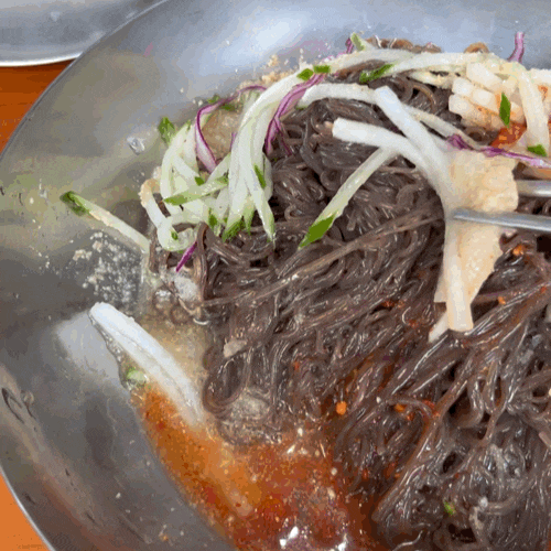  광주 화정동 물비빔스타일 냉면집 솔직후기 <관산칡냉면>
