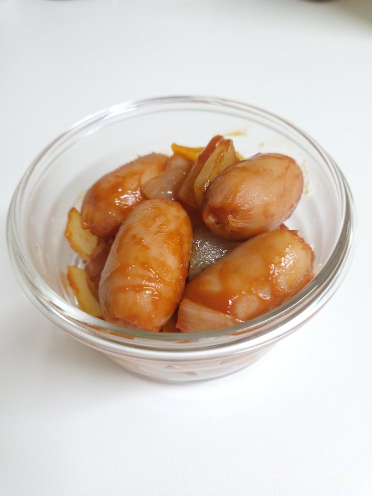  도시락반찬 1티어 소세지야채볶음 만들기