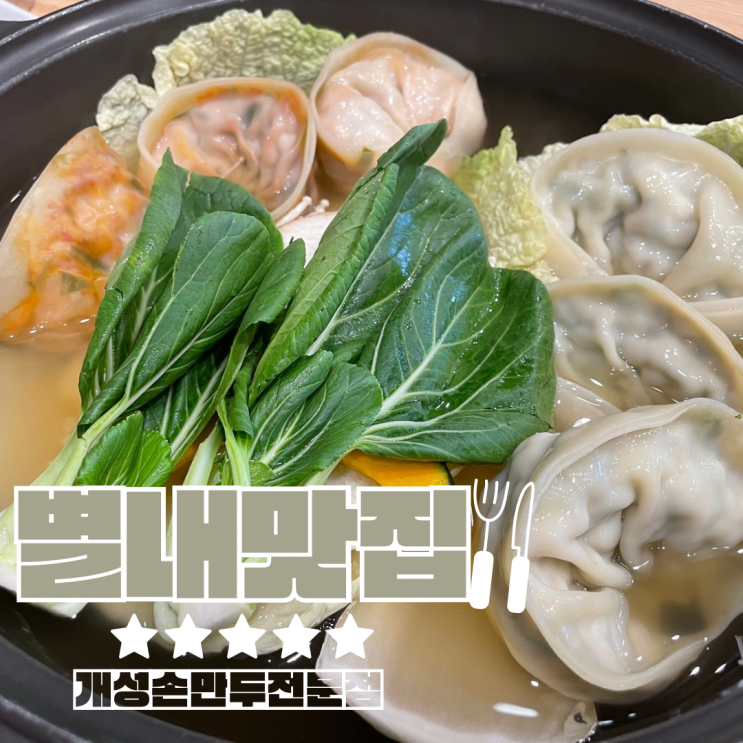  남양주 별내 맛집 개성손만두요리전문점