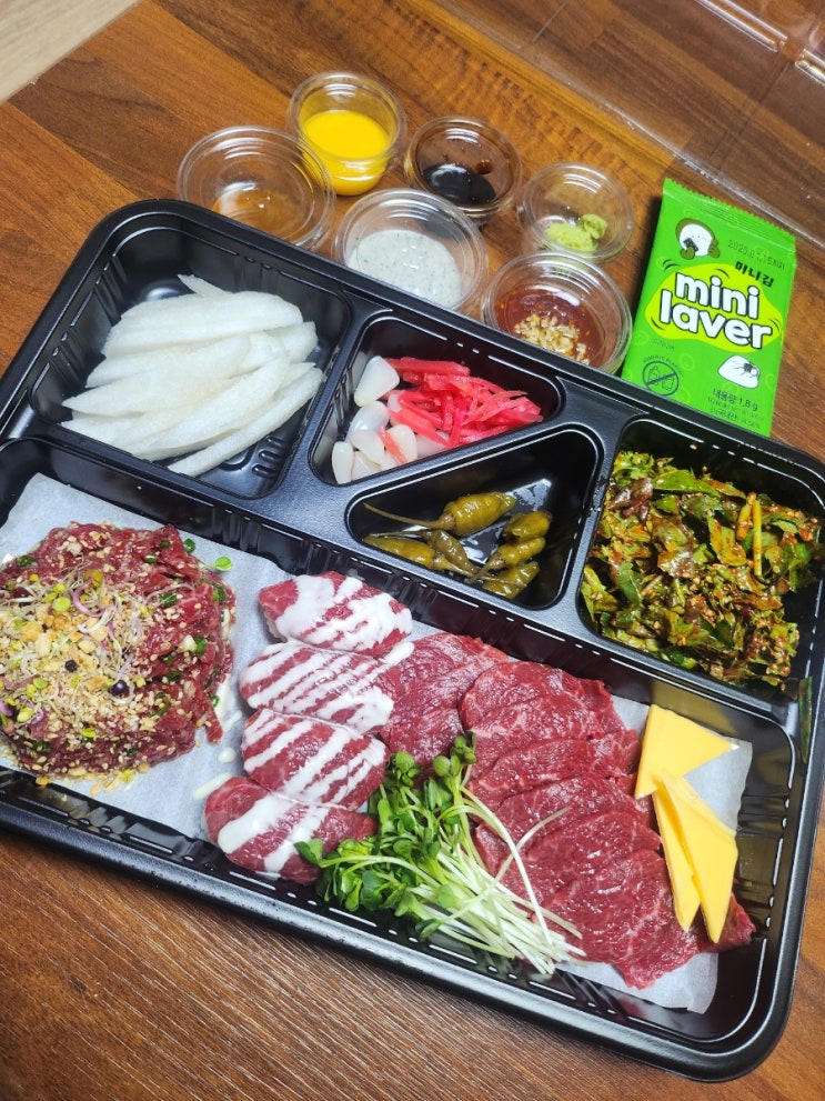  평택 비전동 소사벌 술집 암소육회 육사시미 낙지  배달 맛집